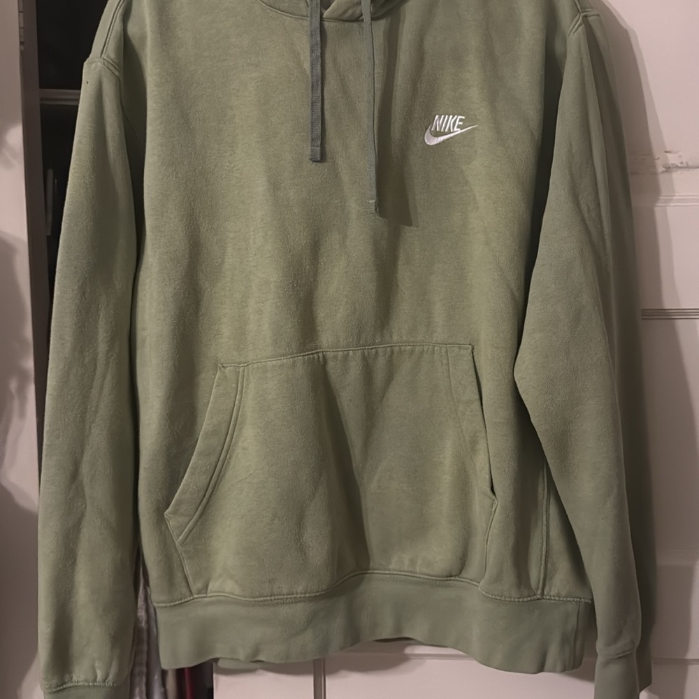 Nike Olive Green Pullover Hoodie